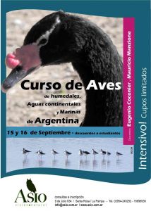 Curso "Aves en humedales, aguas continentales y marinas de la Argentina"