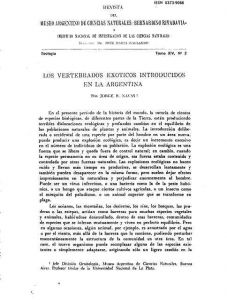 Vertebrados exóticos introducidos en la Argentina