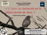 V Taller de inic en la obs de aves