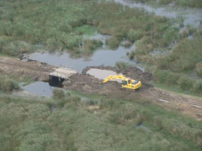 terraplén en Iberá