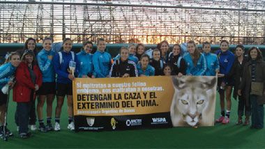 El seleccionado femenino de Hockey "Las leonas" piden se detenga la caza del puma